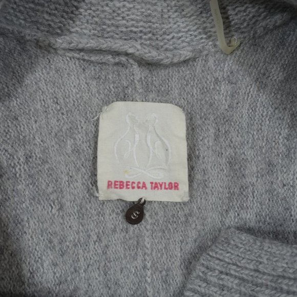 Rebecca Taylor Grey Knit Cardigan Sweater - Picture 6 of 10